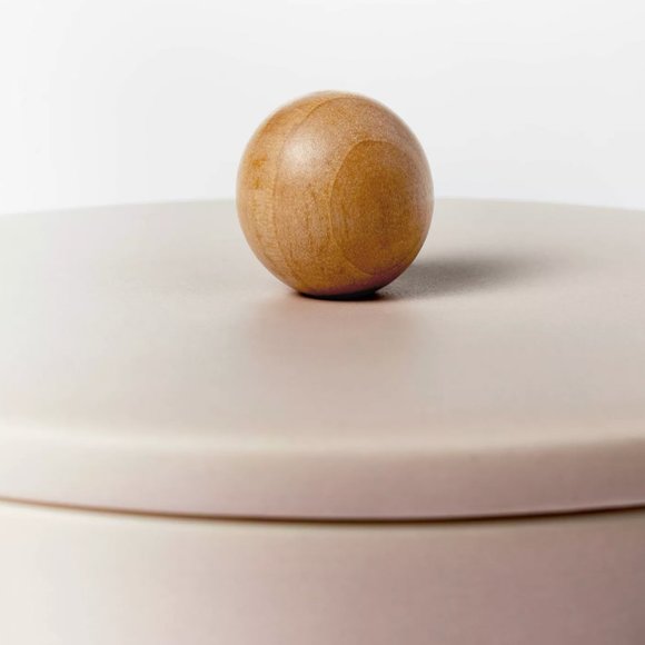 TARGET STUDIO MCGEE STONEWARE FAUX CLAY CONTAINER PINK - Picture 3 of 6